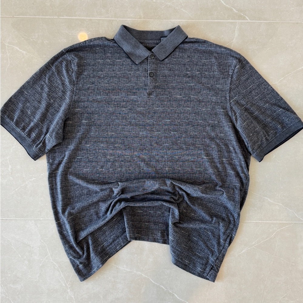 Vintage Style Gray Polo Shirt